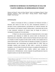 carbono na biomassa e na respiraÃ§Ã£o do solo em plantio ... - Iapar