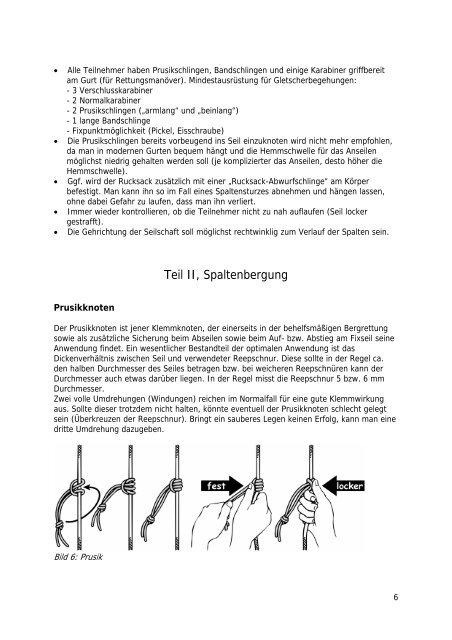 Anseilen am Gletscher und Spaltenbergung_ DAV 2011