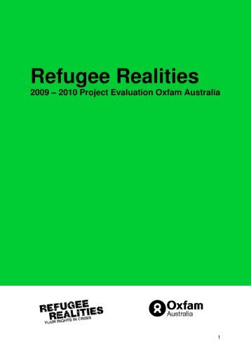 Refugee Realities - Oxfam Australia
