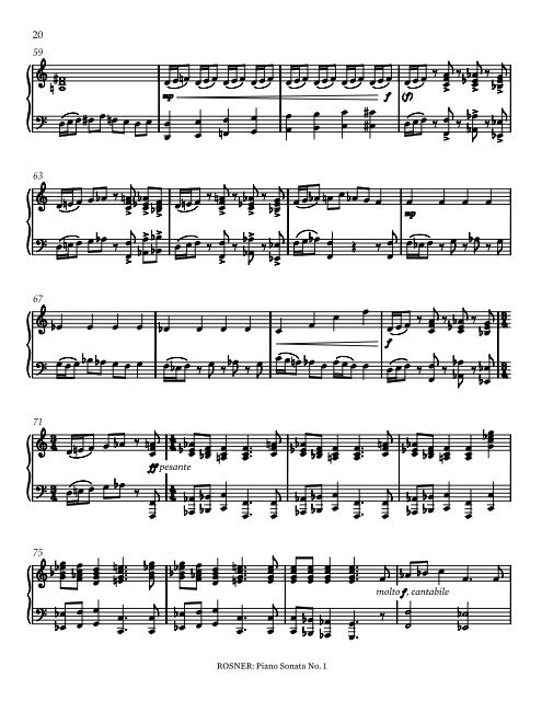 Rosner - Piano Sonata No. 1, op. 25
