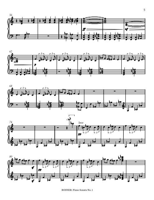 Rosner - Piano Sonata No. 1, op. 25