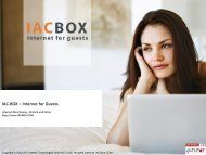 IAC-BOX Ã¢Â€Â“ Internet for Guests - Pan Dacom Networking AG