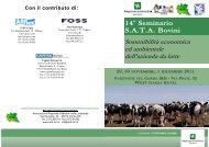 SostenibilitÃ  economica ed ambientale dell'azienda da latte - ARAL
