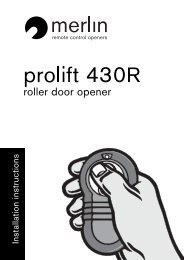 Supramatic And Promatic Garage Door Operators Sparesmaster