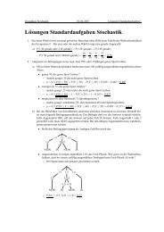 Lösungen Standardaufgaben Stochastik - Mathematik