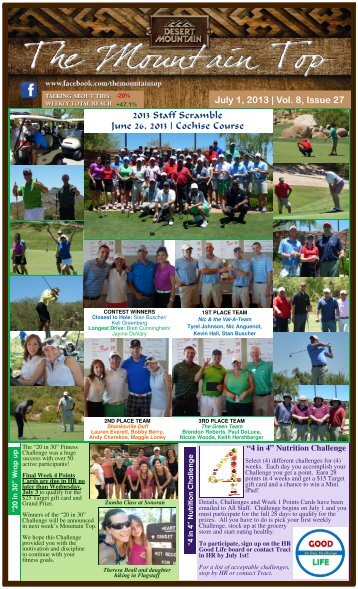 July 1, 2013 - Desert Mountain Club Career Site