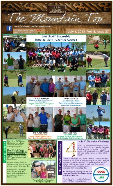 July 1, 2013 - Desert Mountain Club Career Site