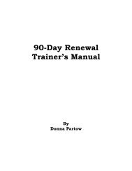 90-Day Renewal Leader's - Donna Partow