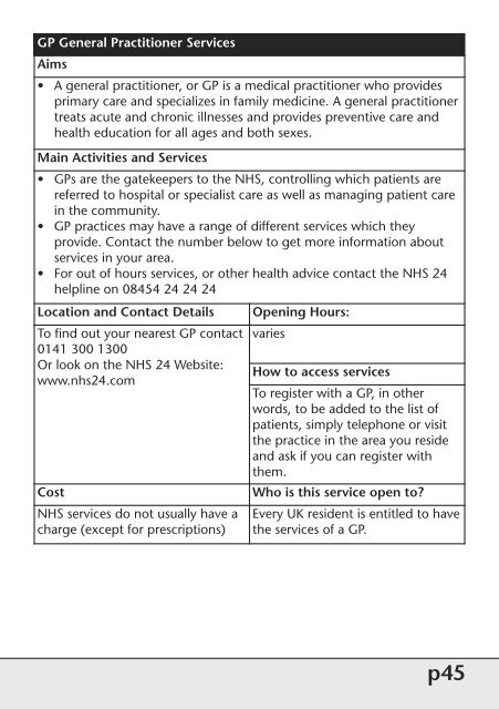 Directory of Services - Headway Glasgow