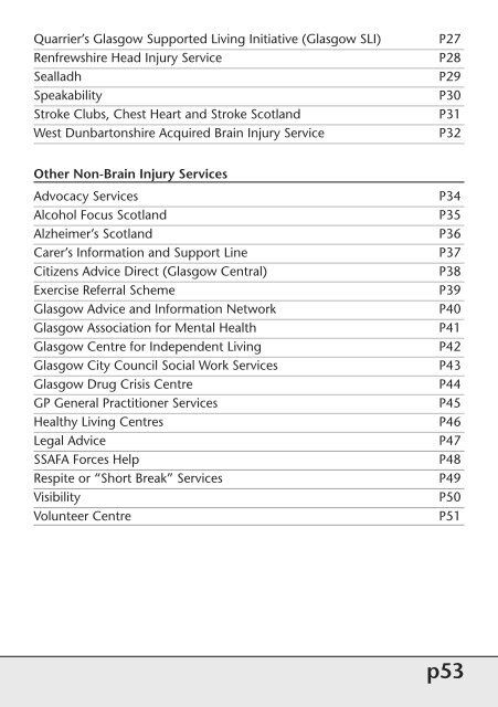 Directory of Services - Headway Glasgow