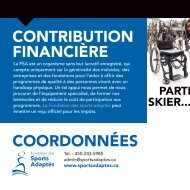 CONTRIBUTION FINANCIÈRE COORDONNÉES