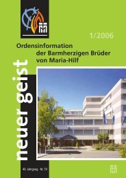 Ausgabe 1/2006 - Barmherzige BrÃ¼der von Maria-Hilf