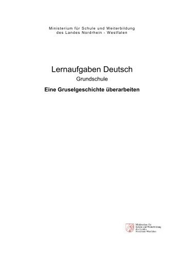 Lernaufgaben Deutsch - Standardsicherung NRW