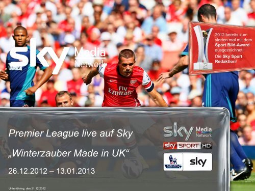 Premier League live auf Sky - Sky Media Network