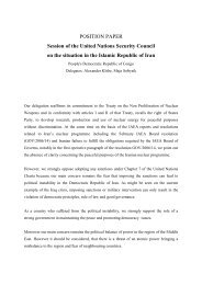 POSITION PAPER Session of the United Nations Security ... - ViaMUN