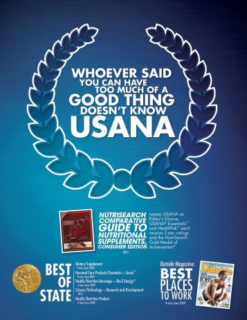 Best of State Awards - Usana