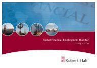 Download the Global Financial Employment Monitor ... - Robert Half