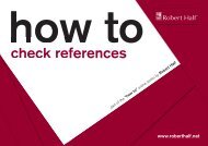 check references - Robert Half