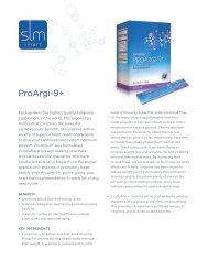 ProArgi-9+ Fact Sheet - Synergy WorldWide