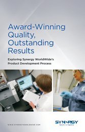 Award-Winning Quality, Outstanding Results - Synergy WorldWide