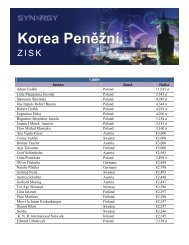 Korea PenÄÅ¾nÃ­ - Synergy WorldWide