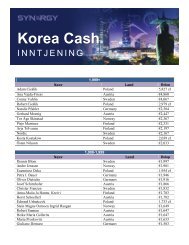 Korea Cash - synergy worldwide