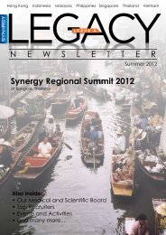 Synergy Regional Summit 2012 N E W S L E T T E R - Synergy Pulse