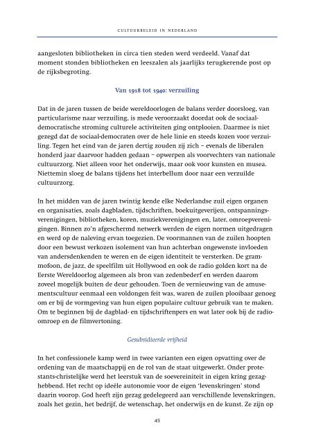 Cultuurbeleid in Nederland - OCW - 2002