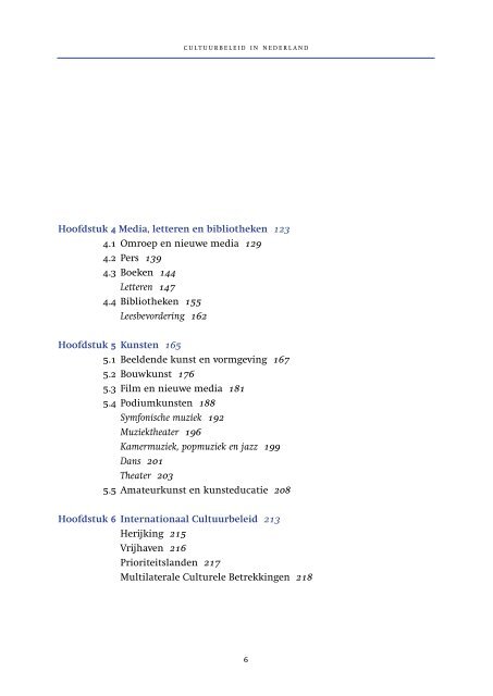 Cultuurbeleid in Nederland - OCW - 2002