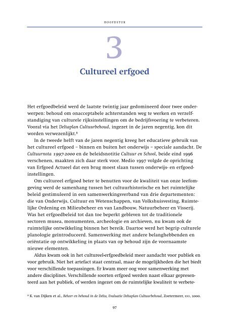 Cultuurbeleid in Nederland - OCW - 2002