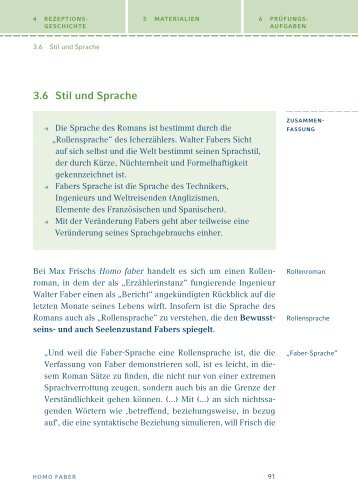 Stil und Sprache