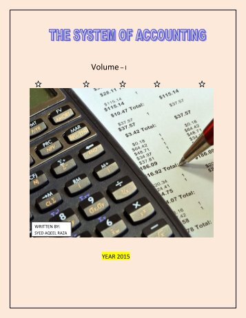 THE SYSTEM OF ACCOUNTING