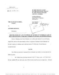 Memorandum of Law in Support of Motion to Withdraw - Miami Dade ...
