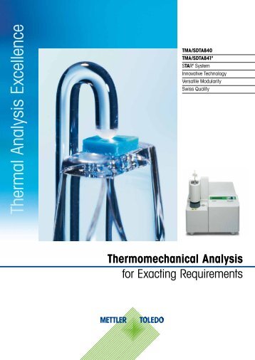 Thermal Analysis Excellence - Mettler Toledo