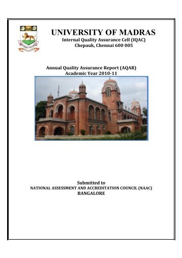 Academic Year 2011-2012 - University of Madras