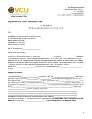 Department Sample Appointment Letter - Global Education Office