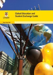 Global Education and Student Exchange Guide - UNSW International