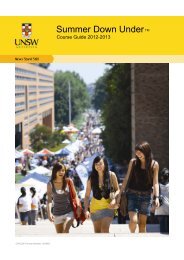 SDU Course Guide - UNSW International