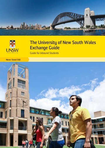 Inbound Student Exchange Guide - UNSW International - University ...