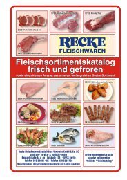 Fleischsortiment - RECKE Fleischwaren-Spezialitäten Vertriebs ...