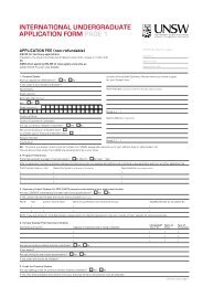 international undergraduate application form page 1 - UNSW ...