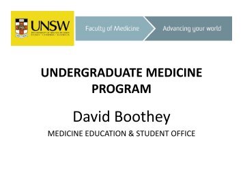 Faculty of Medicine - UNSW International