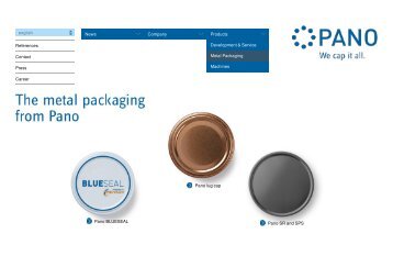 Metal Packaging | Pano GmbH