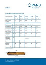 Pano Nockendrehverschluss - Pano GmbH