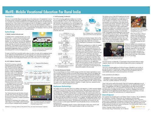 Mobile Vocational Education for Rural India