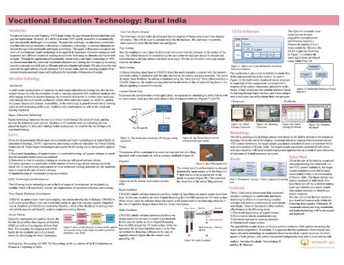 Vocational Education Technolgy: Rural India