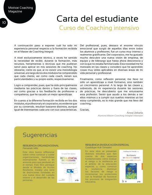 Motivat Coaching Magazine Num.8 - Año 2015