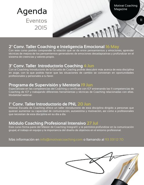 Motivat Coaching Magazine Num.8 - Año 2015