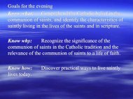 The communion of saints - St. Thomas Aquinas