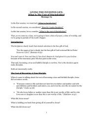 What Is The Cost of Discipleship? - McLean Bible Church